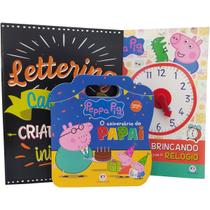Peppa Pig Aprender Brincando Letras Números Horas Lettering - Ciranda Cultural