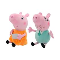 Peppa Pig Brinquedos De Pelúcia Família De 4 George Decoração De Festa De Feriado Presentes De Natal - ESTRONG