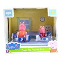Peppa Pig - Cenário Sortidos Cozinha - Peppa E Mamãe Pig