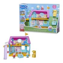 Peppa Pig Clubinho Da Peppa Só Para Crianças 30 Cm Com Som e 2 Figuras - Hasbro