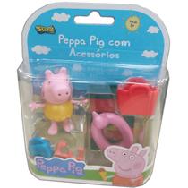 Peppa Pig Com Acessórios De Praia Peppa Maio Amarelo Sunny