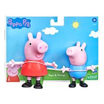 Peppa Pig e George - Kit com 2 figuras Peppa Pig e George Pig F3656 Hasbro