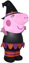 Peppa Pig Gemmy inflável de Halloween 107 cm, soprado pelo ar Peppa Pig Gemmy inflável de Halloween 107 cm, soprado pelo ar