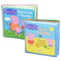 Peppa Pig Livro de Banho Para Bebê Em Família 0/3 Anos 2 Vol - Ciranda Cultural