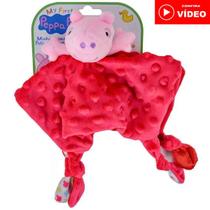 Peppa Pig Mantinha Naninha de Bebê Minha Primeira Pelúcia - Sunny