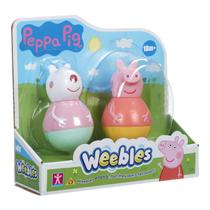 Peppa Pig - Pack com 2 Weebles de 8cm - Peppa e Susie
