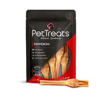 Pepperoni - Bexiga Bovina Desidratada - Pet Treats Petiscos Saudáveis para Cães - 4 unidades
