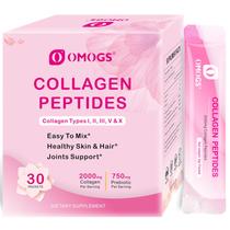 Peptídeos de colágeno em pó OMOGS tipo I, II, III, V, X 500g Peptídeos de colágeno em pó OMOGS tipo I, II, III, V, X 500g