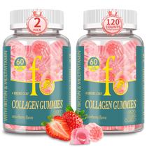 Peptídeos de colágeno Gummies 4 Birdies Golf, sem açúcar, pacote com 2