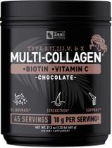 Peptídeos de colágeno, proteína em pó Zeal Naturals Chocolate Peptídeos de colágeno, proteína em pó Zeal Naturals Chocolate