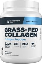 Peptídeos de Colágeno Transparent Labs 22 g, Alimentado com Capim, Sem Sabor Peptídeos de Colágeno Transparent Labs 22 g, Alimentado com Capim, Sem Sabor