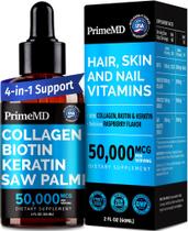 Peptídeos líquidos de colágeno PrimeMD para mulheres 60 ml com biotina