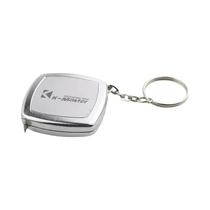 Pequena fita métrica de aço, mini bolso, portátil, compacto, transportar, chaveiro, 2 metros