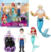 Pequena Sereia Kit 4 bonecos pequenos Ariel Disney JHG84 Mattel Pequena Sereia Kit 4 bonecos pequenos Ariel Disney JHG84 Mattel