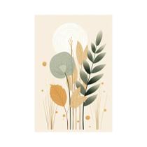 Pequenas Plantas Tropicais Arte De Parede Abstrata Geometria Ramos Folhas Decoração Para Casa
