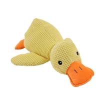 Pequeno Pato Amarelo Cão Brinquedo De Pelúcia Mordida-resistente Dentição Sono Som Suprimentos Para