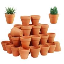 Pequenos Vasos De Terracota Mini 50 Peças 1,3 Polegadas Com Furos De Drenagem Para Flores E Viveiros Pequenos Vasos De Terracota Mini 50 Peças 1,3 Polegadas Com Furos De Drenagem Para Flores E Viveiros