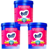 Percabonato de Sódio Puro Tira Manchas e Alvejante Oxi Power Tuff 1Kg 3 undaes