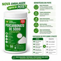 Percarbonato De Sódio 100 Puro Alvejante Multiuso Branqueador Limpa Roupas/Tenis 1Kg