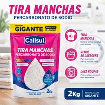PERCARBONATO de sódio Tira Manchas de Roupas Branca 100% Puro 2kg Gigante Limpeza Profunda Calisul PERCARBONATO de sódio Tira Manchas de Roupas Branca 100% Puro 2kg Gigante Limpeza Profunda Calisul