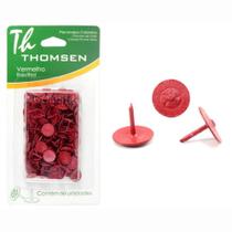 Percevejo Thomsen Vermelho Cartela Com 50 Pecas Pc-021 Percevejo Thomsen Vermelho Cartela Com 50 Pecas Pc-021