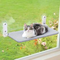 Percha para Ventana de Gato Zakkart Easy Fold Sin Cable Gris Grande