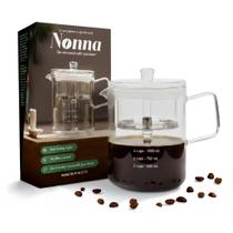 Percolador de Café de Vidro NONNA 2.0 Borosilicato Aço Inoxidável Percolador de Café de Vidro NONNA 2.0 Borosilicato Aço Inoxidável