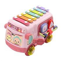 Percussão de tambor de mão multifuncional infantil Toy Bus Shxx
