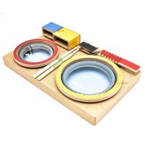 Percuteria Infantil 2 Tambores Reco Reco Pandeirola Percuteria Infantil 2 Tambores Reco Reco Pandeirola