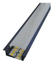 Perfil 2 Metros De Embutir Alumínio Slim P/ Duas Fitas Led Perfil 2 Metros De Embutir Alumínio Slim P/ Duas Fitas Led