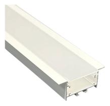 Perfil 2 Metros Embutir Barra 60x20mm P/ Fita Led Perfil Branco 127/220v Barra
