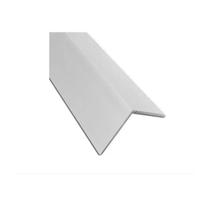 Perfil aluminio branco l-013 cantoneira 1 pol 25mm acabamento canto parede barra 1 mt