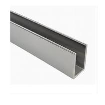 Perfil aluminio brilhante bx-106 vidro temperado 8mm u cavalinho barra 1 mts Perfil aluminio brilhante bx-106 vidro temperado 8mm u cavalinho barra 1 mts