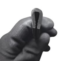 Perfil Borracha SBR Debrum Acabamento Tipo U 18,5mm 1 Metro - Borrachas Londrina