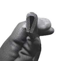 Perfil Borracha SBR Debrum Acabamento Tipo U 18,5mm 6 Metros - Borrachas Londrina