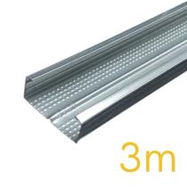 Perfil Canaleta F530 Galvanizado KIT 3m em barras de 1m para Reforço de LED em Gesso Drywall Perfil Canaleta F530 Galvanizado KIT 3m em barras de 1m para Reforço de LED em Gesso Drywall