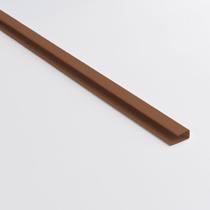 Perfil de acabamento U para forro de PVC Belplast - Caixa com 12 m - Marrom