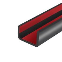 Perfil de Borda Autoadesivo Protalwell EPDM 16mm 6m Preto
