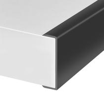 Perfil de Borda de Borracha Protalwell 3,05 cm Formato U 3 m Preto