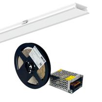 Perfil de Embutir 3M e Fita Led 2700k Interlight com Driver Perfil de Embutir 3M e Fita Led 2700k Interlight com Driver