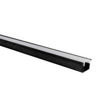 Perfil De Embutir Para Fita Led Blumenau Line Easy 25mm Com 2 Metros Preto Fosco Perfil De Embutir Para Fita Led Blumenau Line Easy 25mm Com 2 Metros Preto Fosco