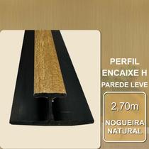 Perfil de Encaixe Tipo H Nogueira Natural para Parede Leve 2,70m (barra)