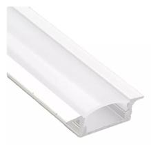 Perfil De Led Com Difusor Slim Embutir Gesso Marcenaria 6M - Capte