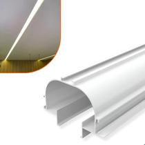 Perfil De Led Embutir No Frame Duplo C/ Iluminação Indireta