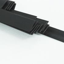 Perfil De Pvc Teto Vw Preto Peça Pronta 0,02x1,20m Plástico Pvc