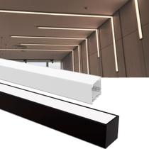 Perfil De Sobrepor Taschibra Para Fita De Led Spire 35 Branco Com 1,5 Metros