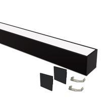 Perfil De Sobrepor Taschibra Para Fita De Led Spire 35 Preto Com 1 Metro