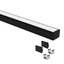 Perfil De Sobrepor Taschibra Para Fita De Led Vertex 20 Com 1 Metro Preto Perfil De Sobrepor Taschibra Para Fita De Led Vertex 20 Com 1 Metro Preto