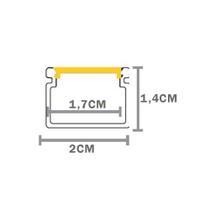 Perfil De Sobrepor Taschibra Para Fita De Led Vertex 20 Com 2 Metros Preto Perfil De Sobrepor Taschibra Para Fita De Led Vertex 20 Com 2 Metros Preto