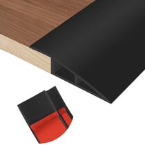 Perfil de transição para piso Heonay em PVC preto 1-2/5" 1 m